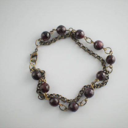 Genuine Garnet Bracelet
