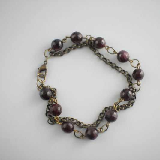 Genuine Garnet Bracelet