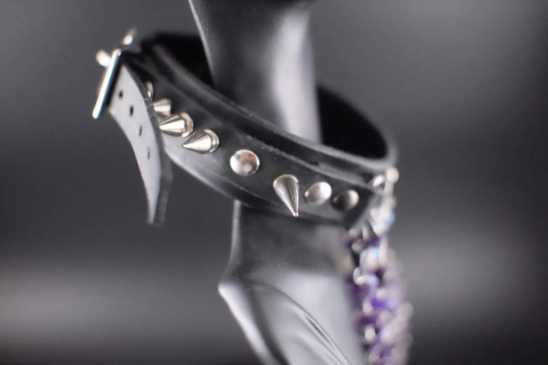 Mystic Being Moonstone and Amethyst Choker - Urban Alcatraz 
