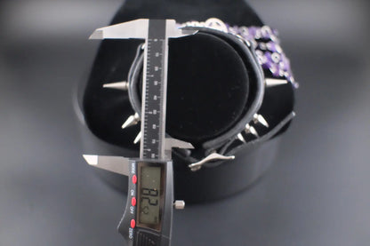 Mystic Being Moonstone and Amethyst Choker - Urban Alcatraz 