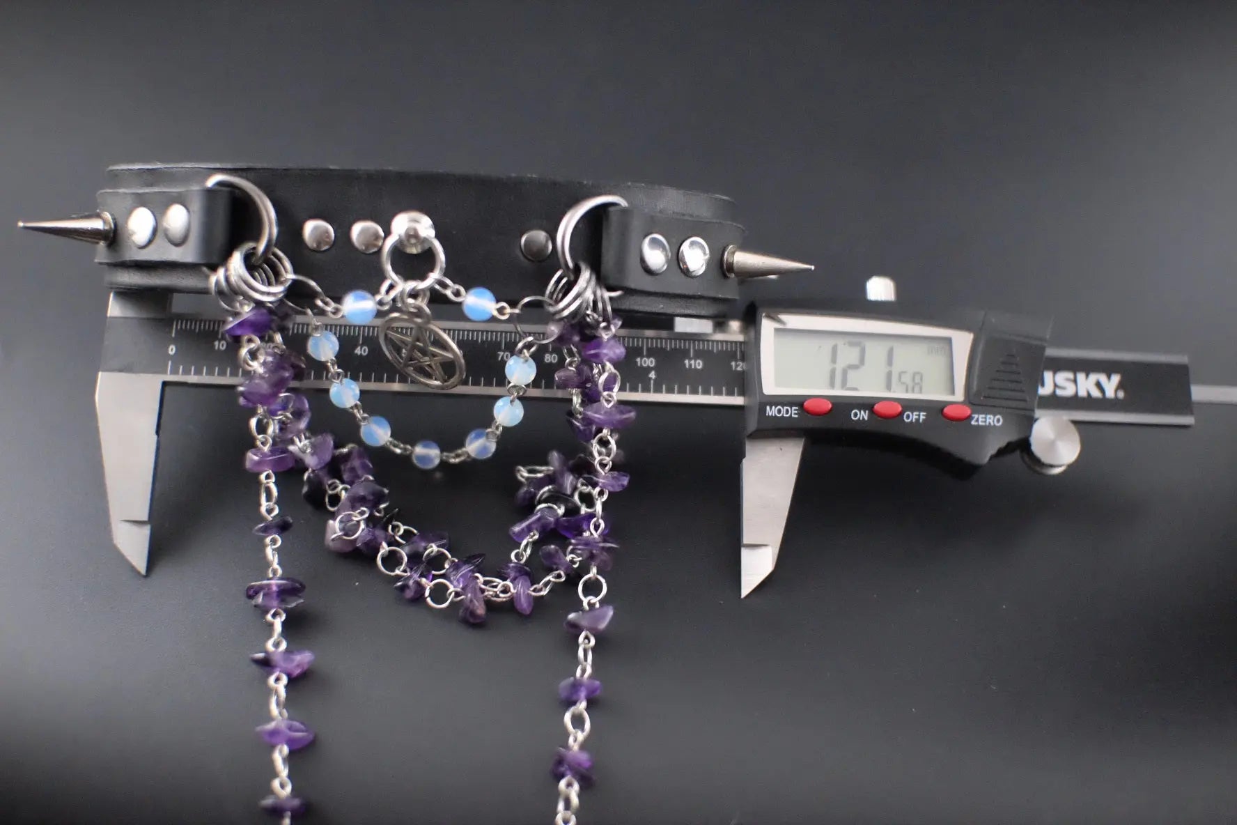 Mystic Being Moonstone and Amethyst Choker - Urban Alcatraz 