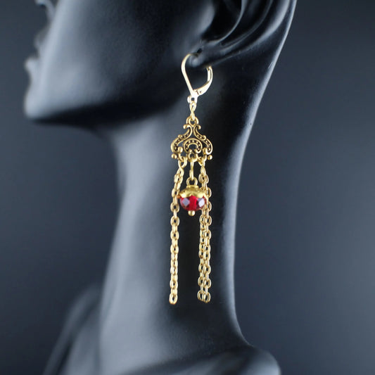 The Red Queen Earrings - Urban Alcatraz 