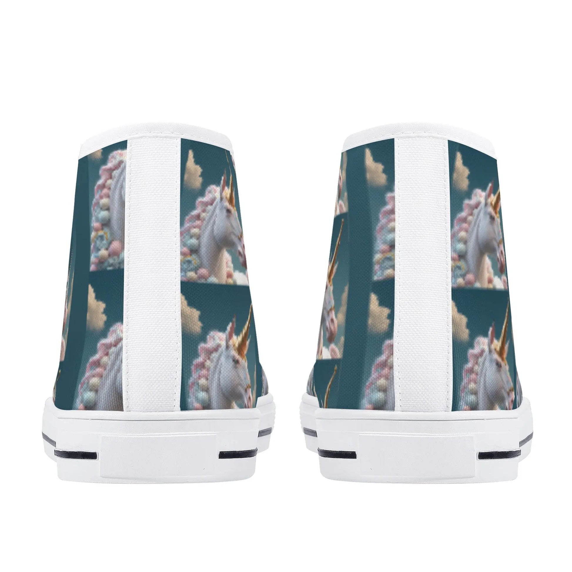 Unicorn Women's High Top Canvas Shoes P.Customs