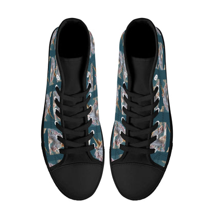 Unicorn Women's High Top Canvas Shoes P.Customs
