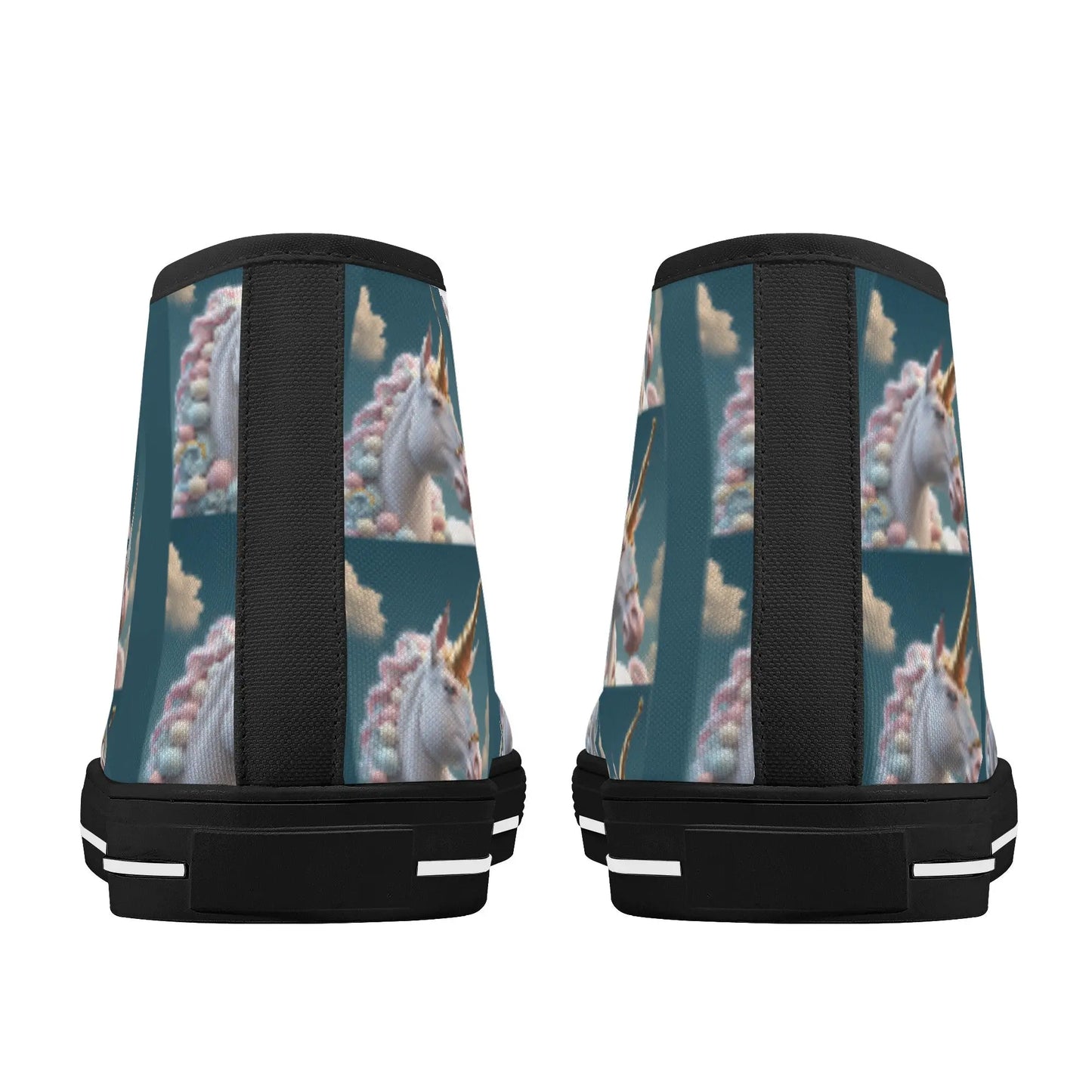 Unicorn Women's High Top Canvas Shoes P.Customs