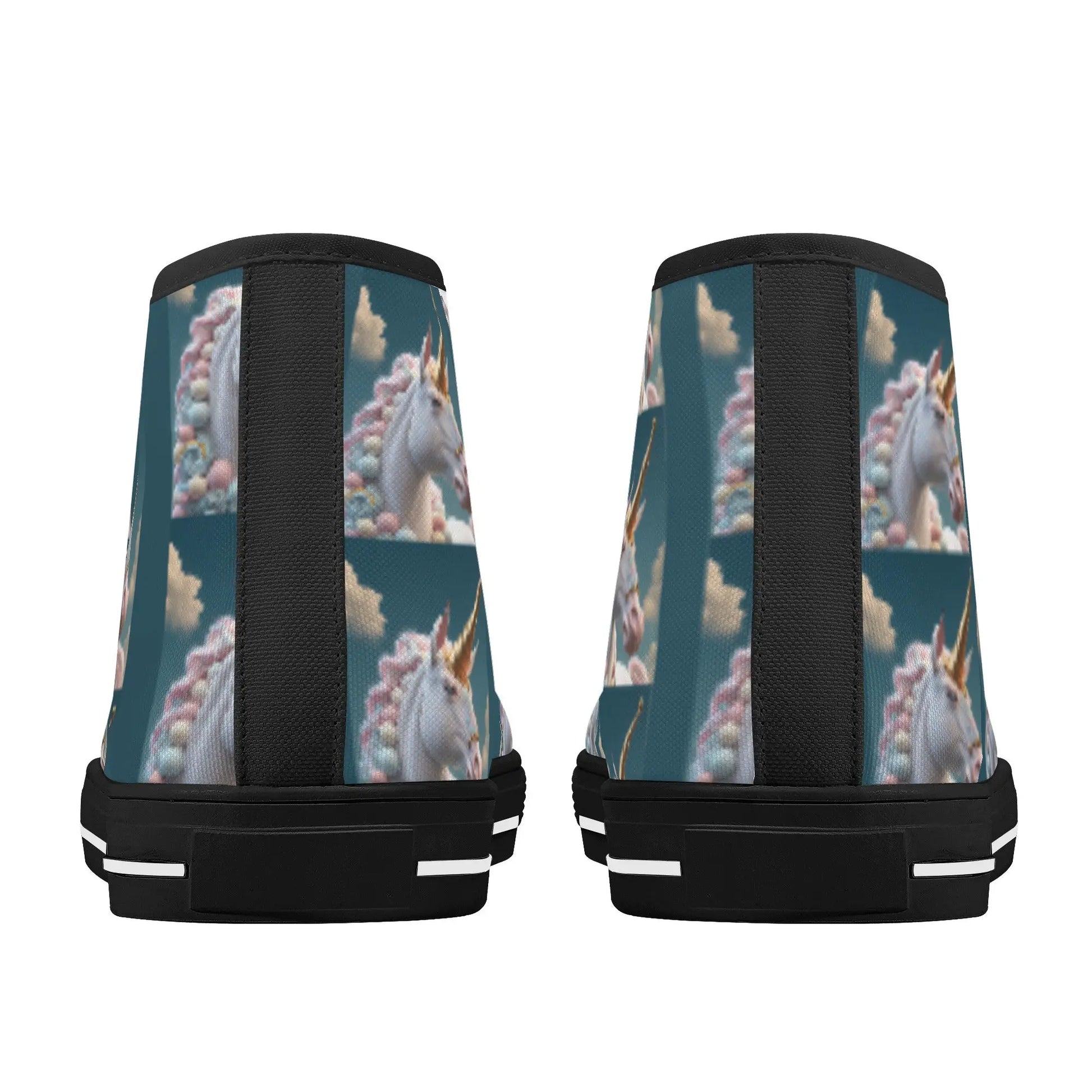 Unicorn Women's High Top Canvas Shoes P.Customs