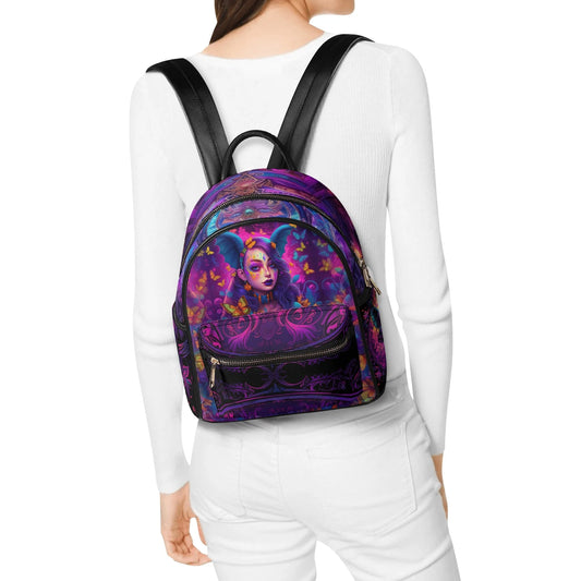 Womens Casual PU Backpack P.Customs