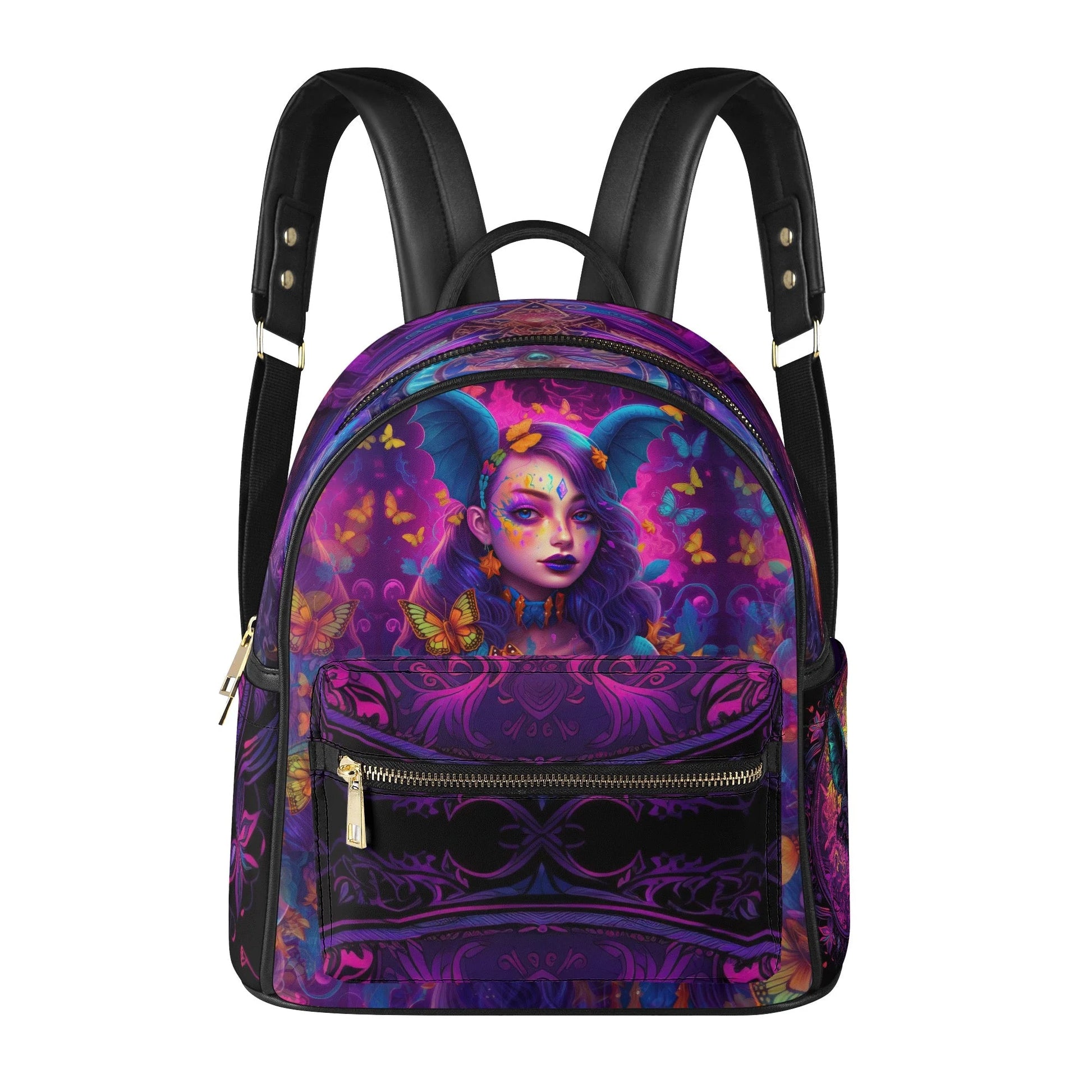 Womens Casual PU Backpack P.Customs