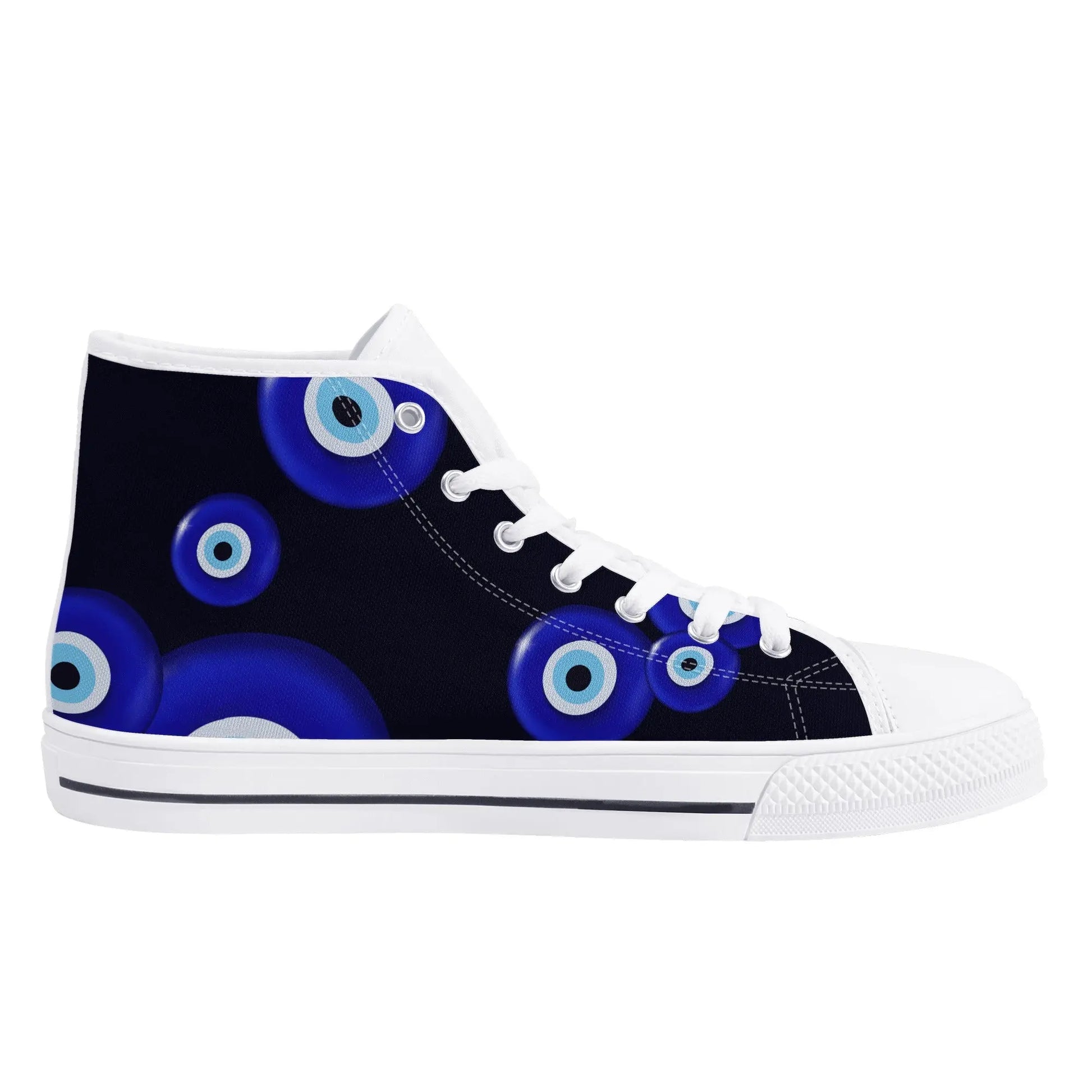Evil Eye/ Narza 🧿 Female High Top Canvas Shoes Urban Alcatraz