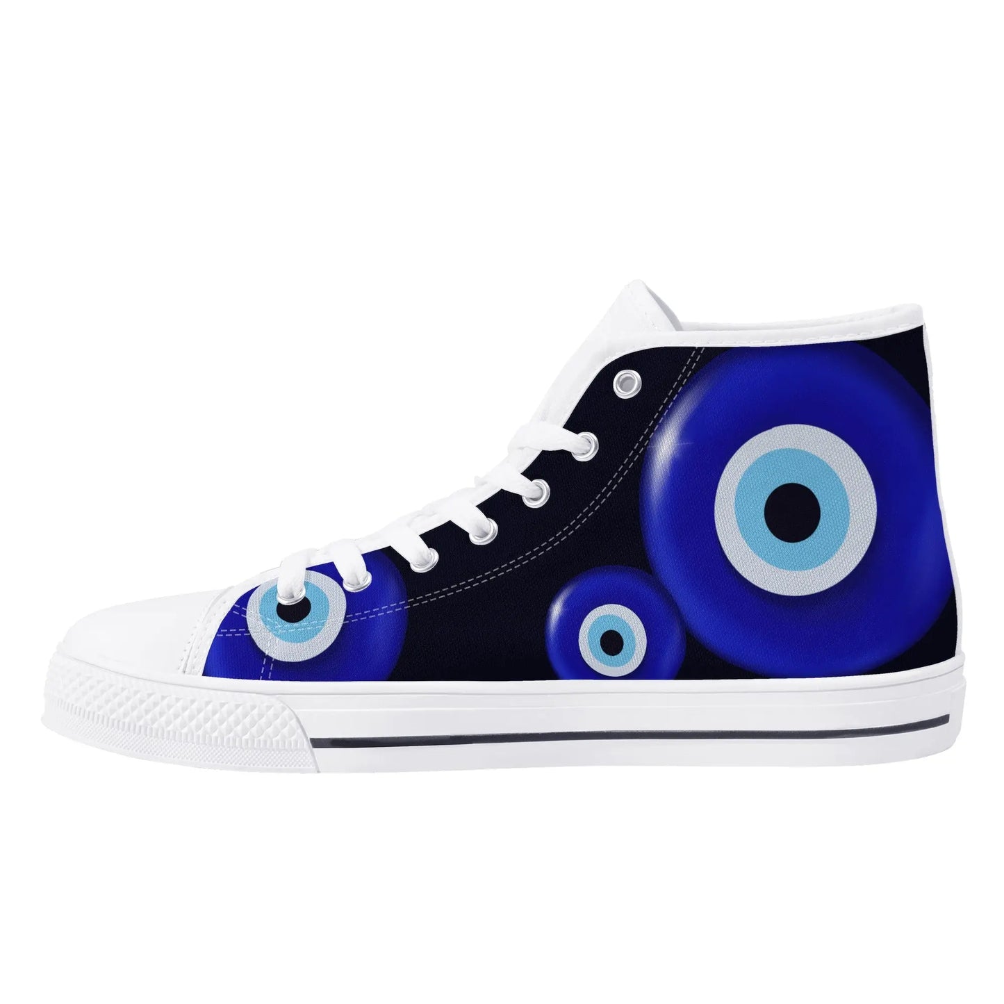 Evil Eye/ Narza 🧿 Female High Top Canvas Shoes Urban Alcatraz