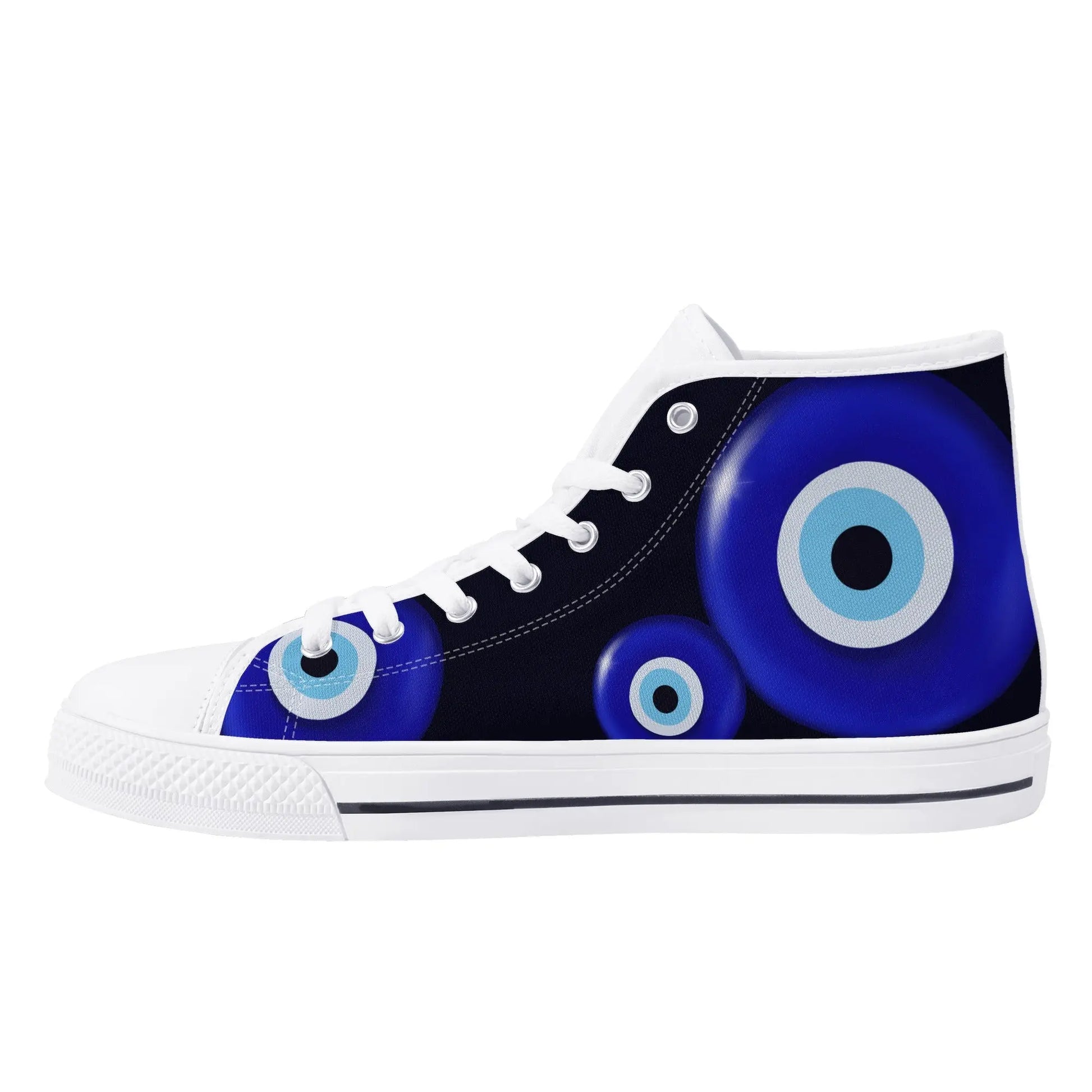 Evil Eye/ Narza 🧿 Female High Top Canvas Shoes Urban Alcatraz