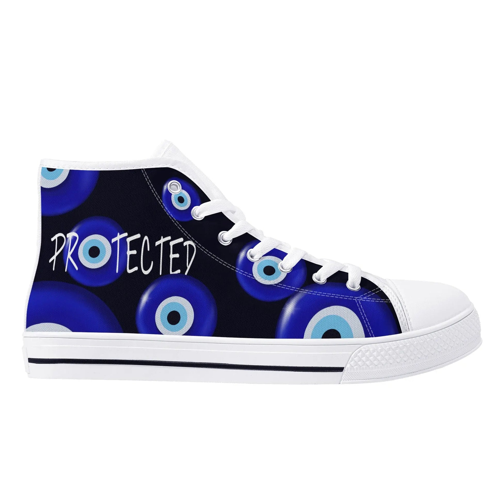 Evil Eye/ Narza 🧿 Female High Top Canvas Shoes Urban Alcatraz