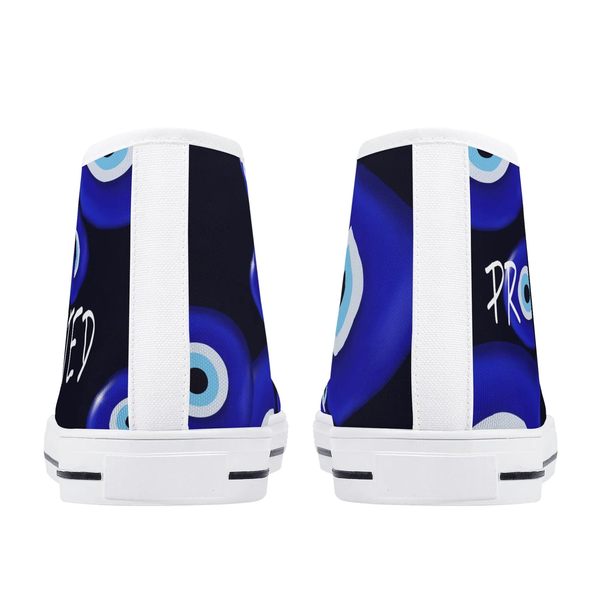 Evil Eye/ Narza 🧿 Female High Top Canvas Shoes Urban Alcatraz
