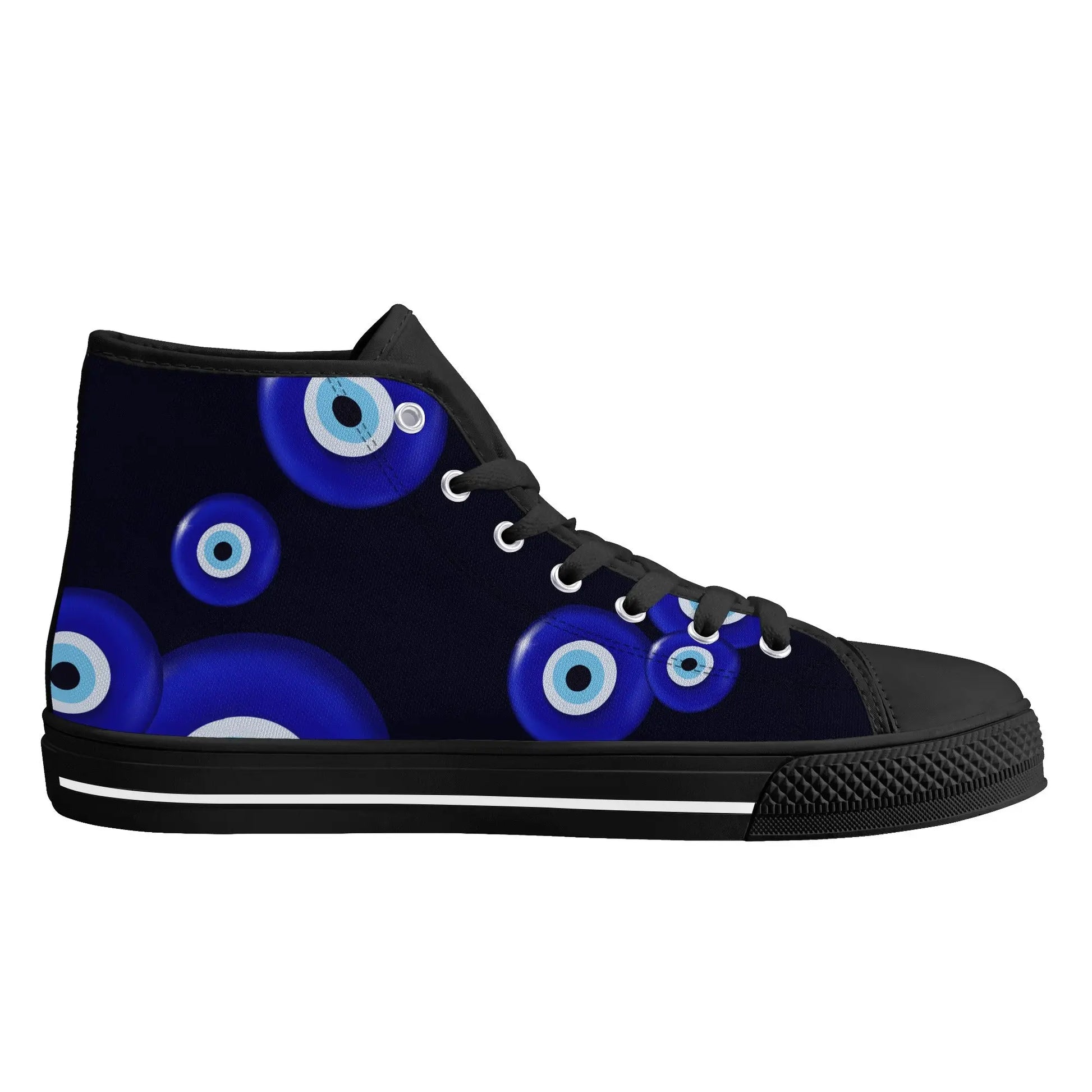 Evil Eye/ Narza 🧿 Female High Top Canvas Shoes Urban Alcatraz
