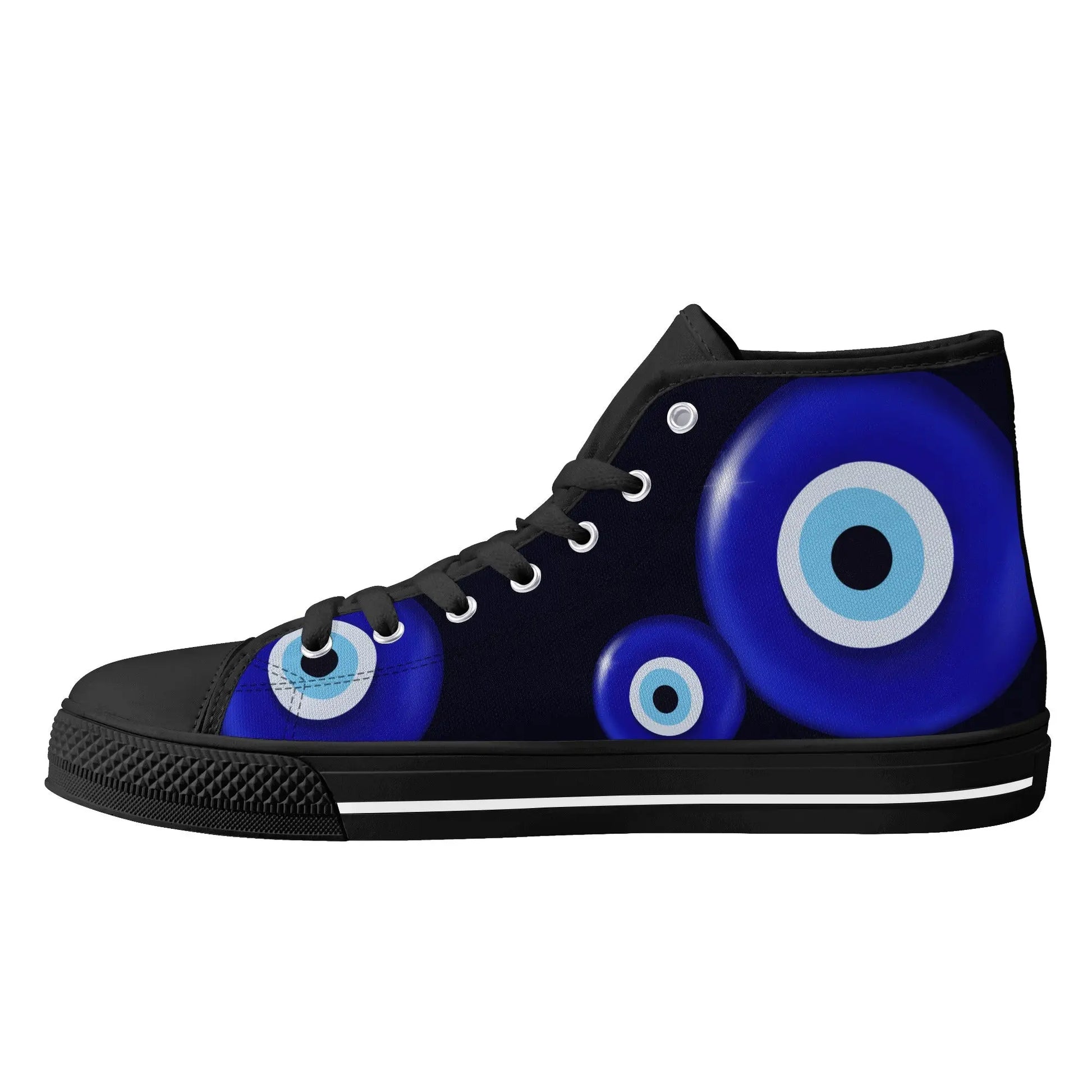 Evil Eye/ Narza 🧿 Female High Top Canvas Shoes Urban Alcatraz