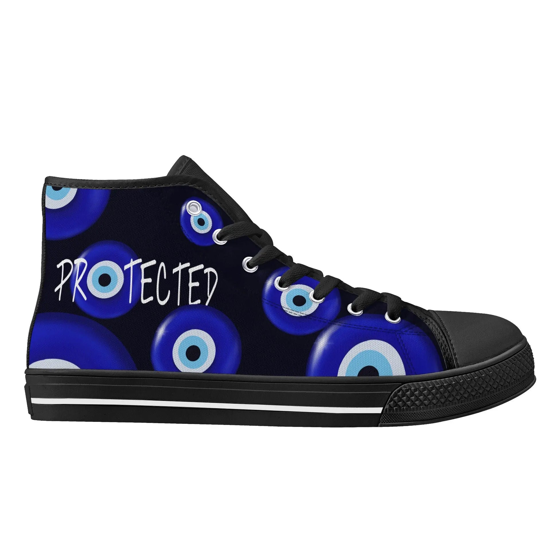 Evil Eye/ Narza 🧿 Female High Top Canvas Shoes Urban Alcatraz