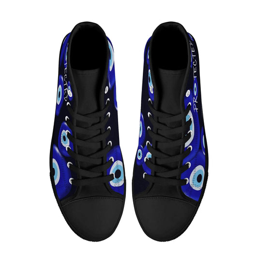Evil Eye/ Narza 🧿 Female High Top Canvas Shoes Urban Alcatraz