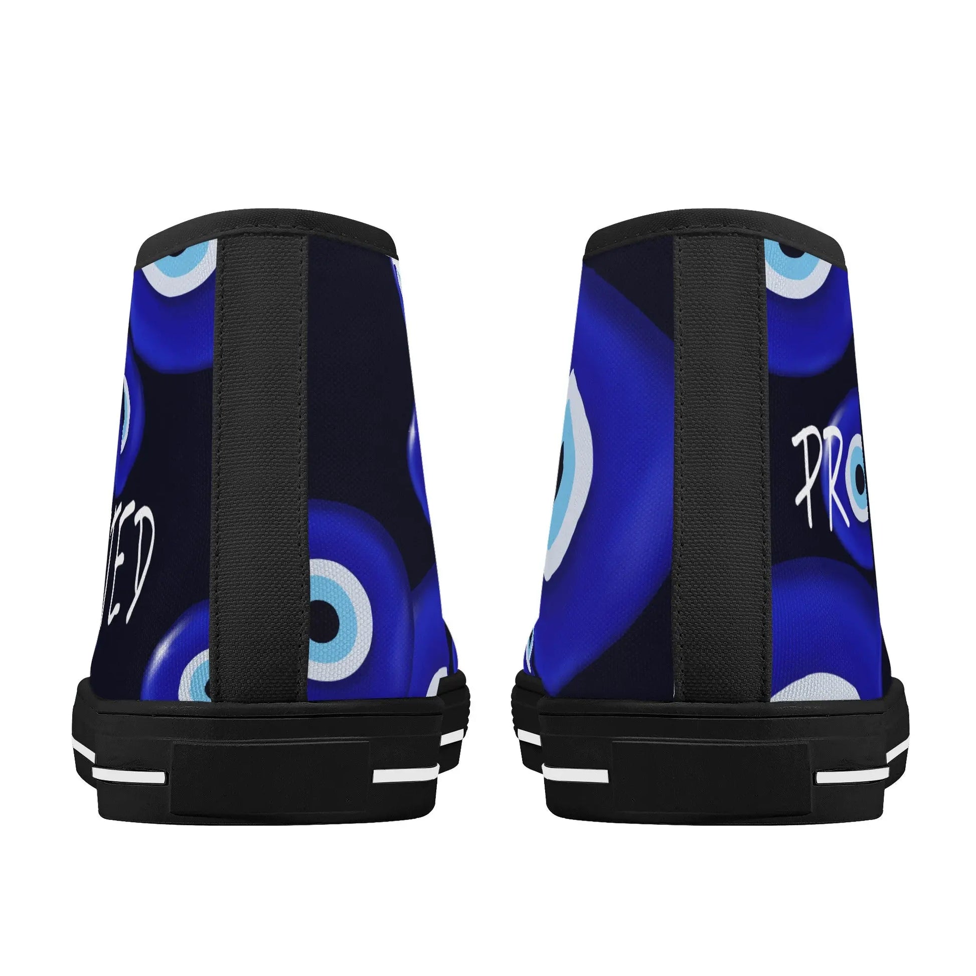 Evil Eye/ Narza 🧿 Female High Top Canvas Shoes Urban Alcatraz